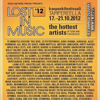 Nuorgamin kronologinen tärppiopas Lost in Musiciin