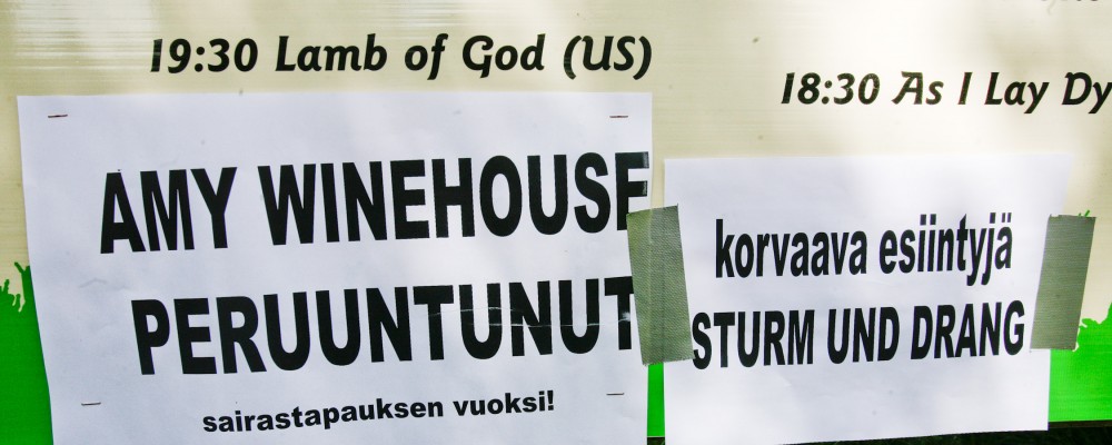 Karuimmat festariperuuntumiset ja niiden korvaajat